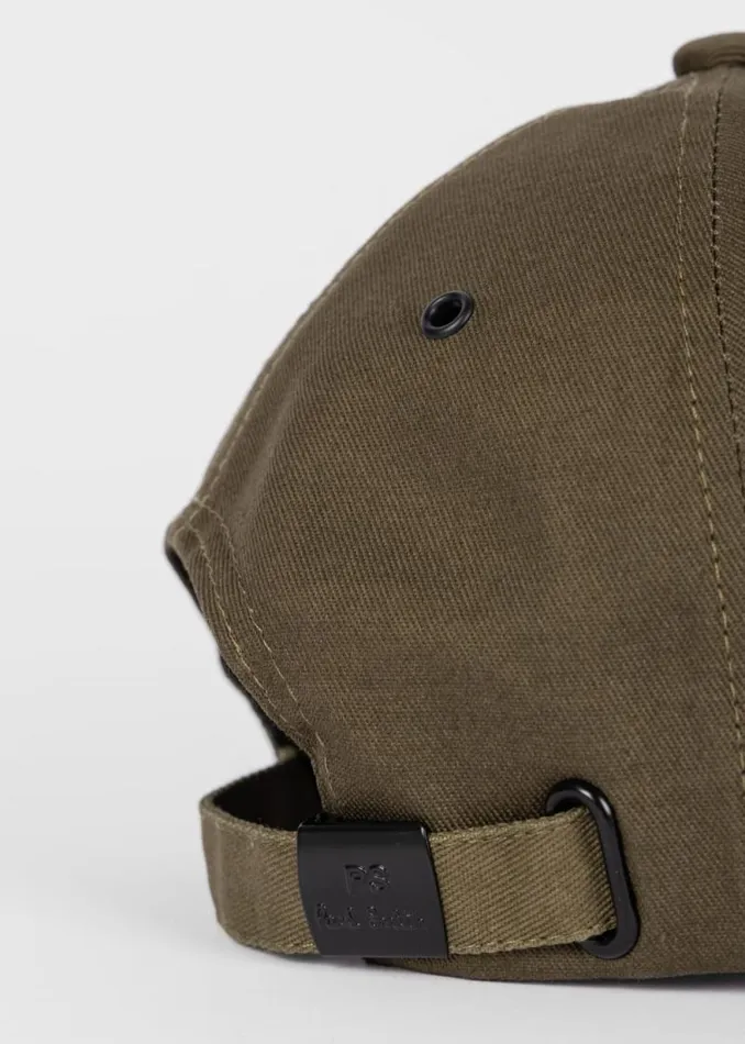 Mens Paul Smith Hats and Gloves Khaki Green Zebra Logo Baseball Cap Mens Paul Smith Hats and Gloves Khaki Green Zebra Logo Baseball Cap