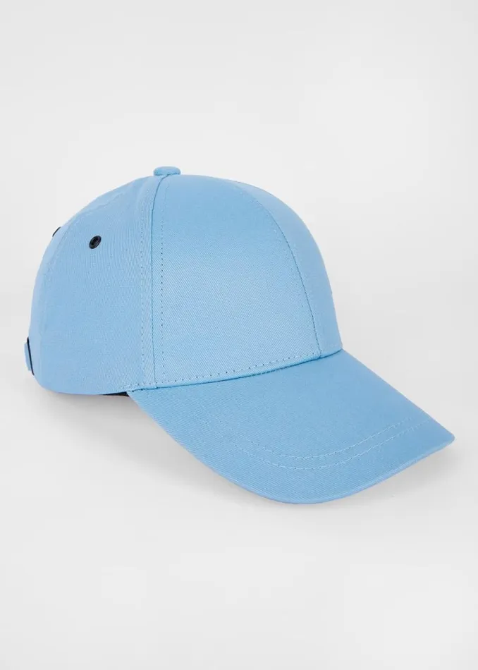Mens Paul Smith Hats and Gloves Light Blue Zebra Logo Baseball Cap
