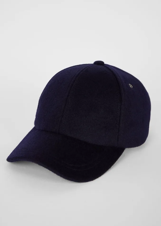 Mens Paul Smith Hats and Gloves Navy 039Signature Stripe039 Trim Wool Cap Mens Paul Smith Hats and Gloves Navy 039Signature Stripe039 Trim Wool Cap