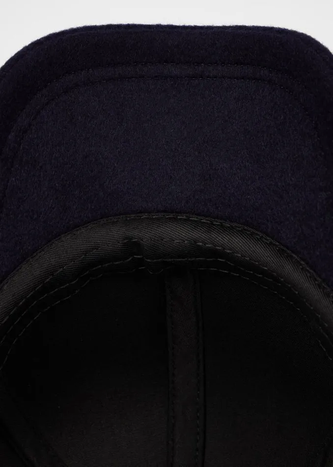 Mens Paul Smith Hats and Gloves Navy 039Signature Stripe039 Trim Wool Cap Mens Paul Smith Hats and Gloves Navy 039Signature Stripe039 Trim Wool Cap