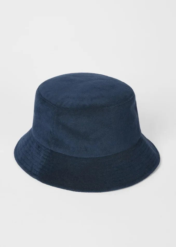 Mens Paul Smith Hats and Gloves Navy CottonBlend Towelling Bucket Hat Mens Paul Smith Hats and Gloves Navy CottonBlend Towelling Bucket Hat