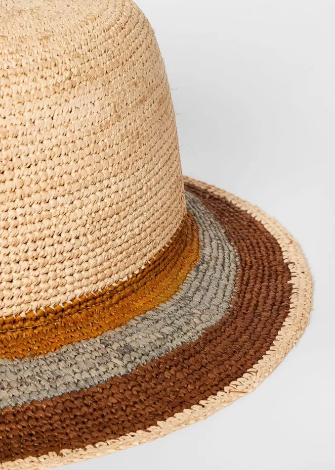 Mens Paul Smith Hats and Gloves Tan Stripe Straw Hat Mens Paul Smith Hats and Gloves Tan Stripe Straw Hat