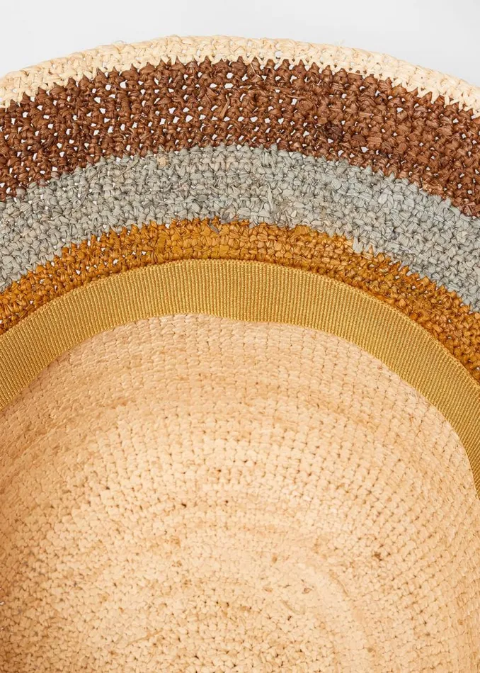 Mens Paul Smith Hats and Gloves Tan Stripe Straw Hat Mens Paul Smith Hats and Gloves Tan Stripe Straw Hat