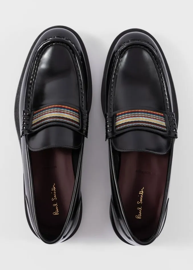 Mens Paul Smith Loafers Black Leather 039Bancroft039 Loafers Mens Paul Smith Loafers Black Leather 039Bancroft039 Loafers