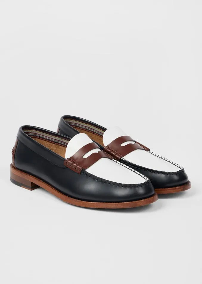 Mens Paul Smith Loafers ColourBlock Leather 039Lido039 Loafers Mens Paul Smith Loafers ColourBlock Leather 039Lido039 Loafers