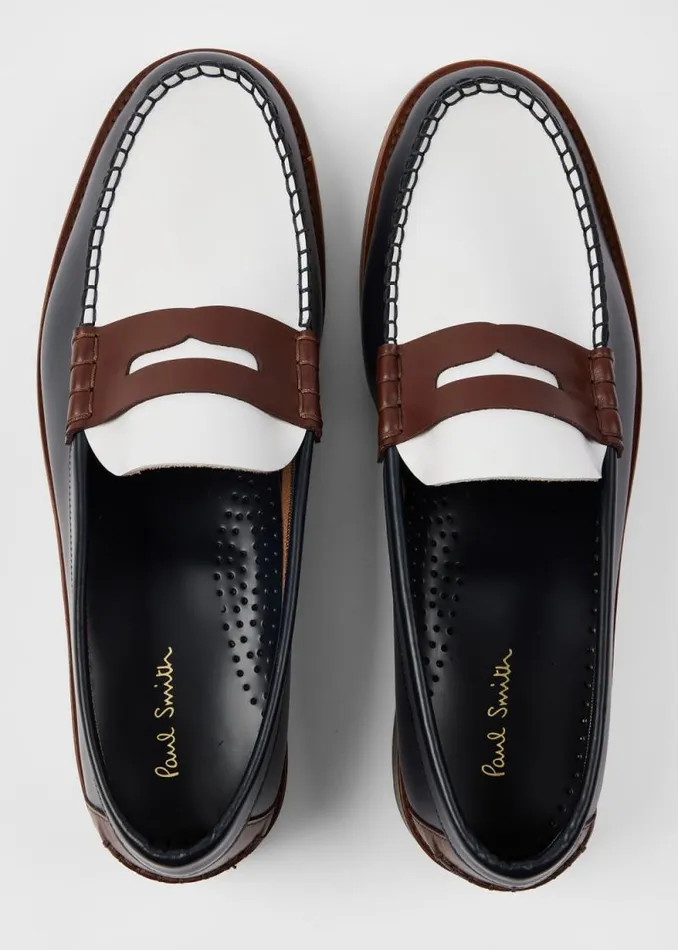 Mens Paul Smith Loafers ColourBlock Leather 039Lido039 Loafers Mens Paul Smith Loafers ColourBlock Leather 039Lido039 Loafers