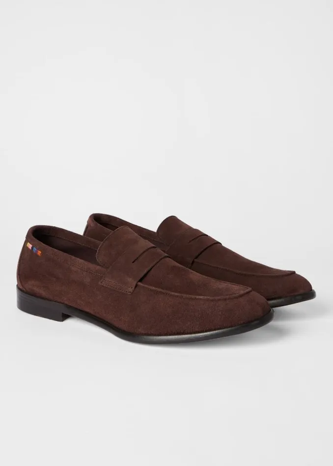 Mens Paul Smith Loafers Dark Brown Suede 039Figaro039 Loafers Mens Paul Smith Loafers Dark Brown Suede 039Figaro039 Loafers