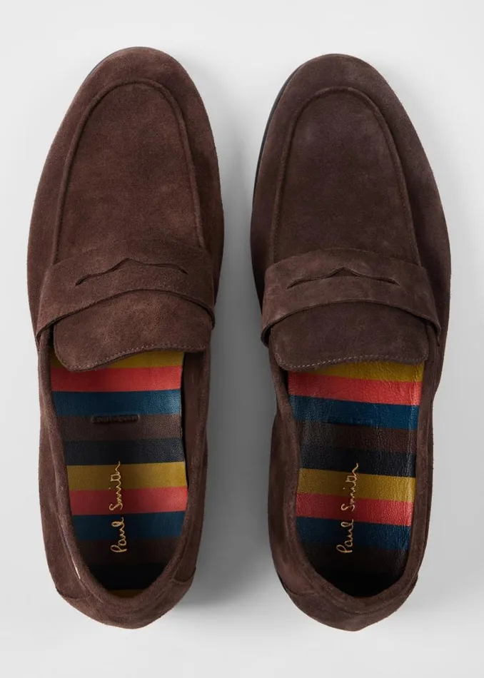 Mens Paul Smith Loafers Dark Brown Suede 039Figaro039 Loafers Mens Paul Smith Loafers Dark Brown Suede 039Figaro039 Loafers