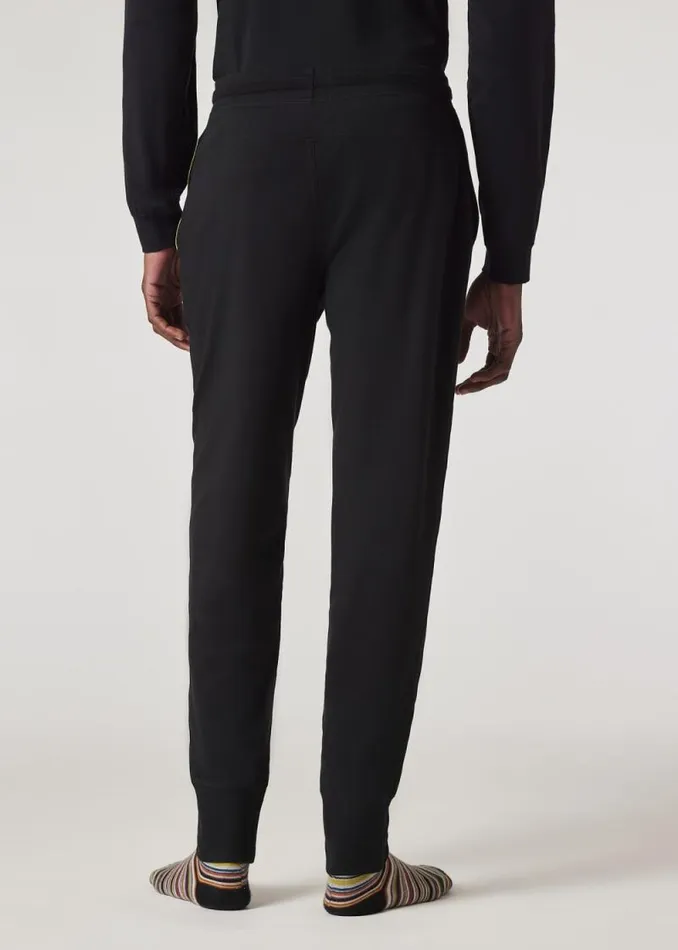 Mens Paul Smith Loungewear Black Jersey Cotton Lounge Pants Mens Paul Smith Loungewear Black Jersey Cotton Lounge Pants