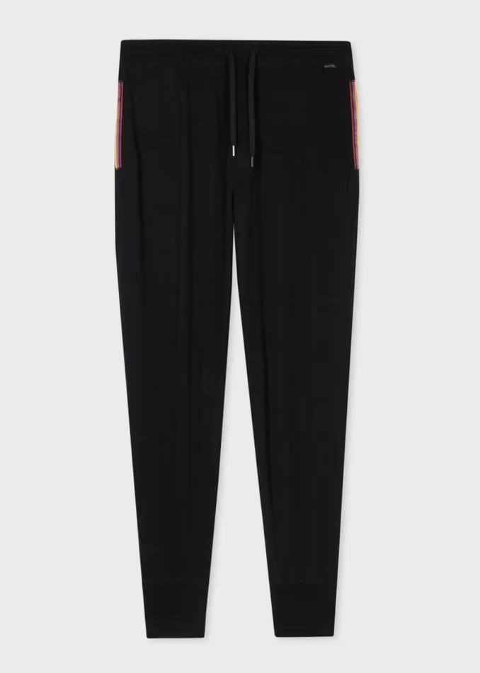 Mens Paul Smith Loungewear Black Jersey Cotton Lounge Pants Mens Paul Smith Loungewear Black Jersey Cotton Lounge Pants