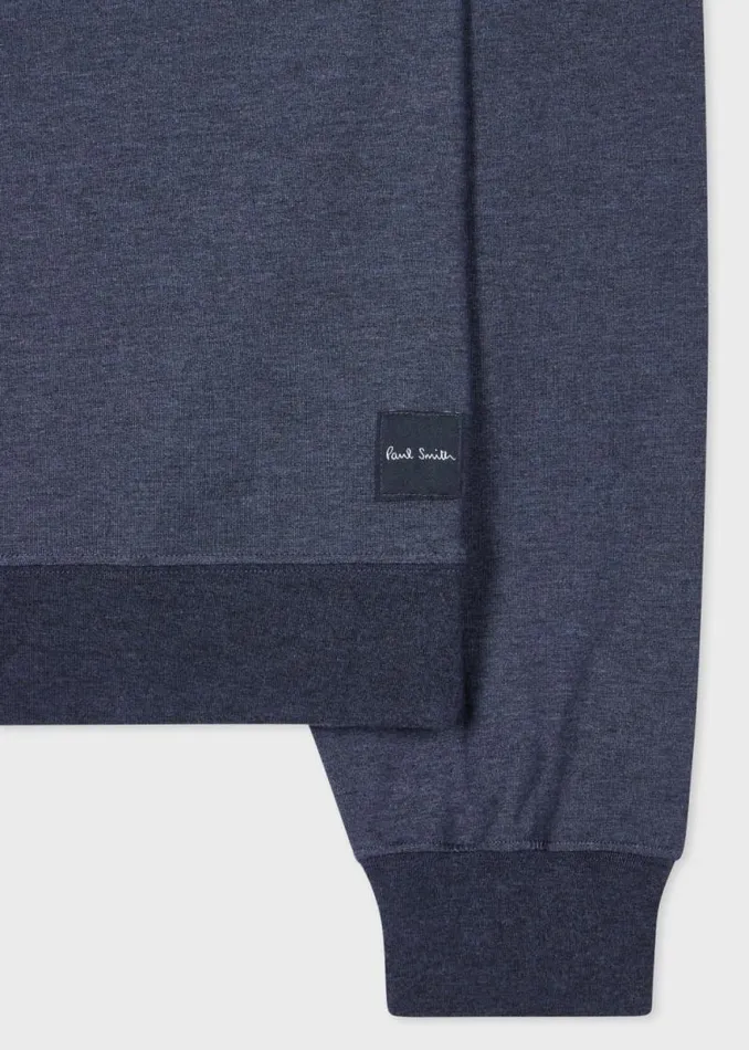 Mens Paul Smith Loungewear Denim Blue ModalBlend LongSleeve Lounge Top Mens Paul Smith Loungewear Denim Blue ModalBlend LongSleeve Lounge Top