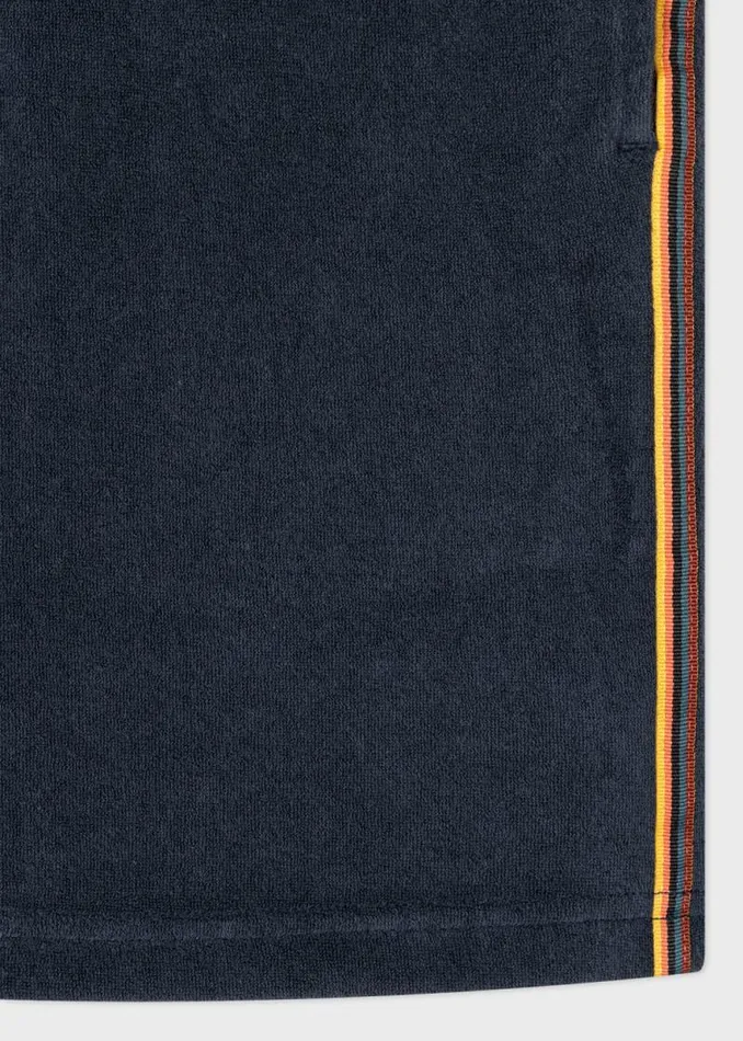 Mens Paul Smith Loungewear Navy Blue Towelling Lounge Shorts