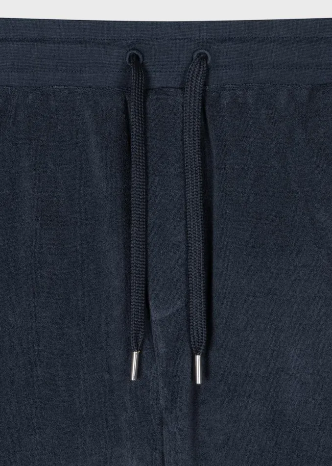 Mens Paul Smith Loungewear Navy Blue Towelling Lounge Shorts