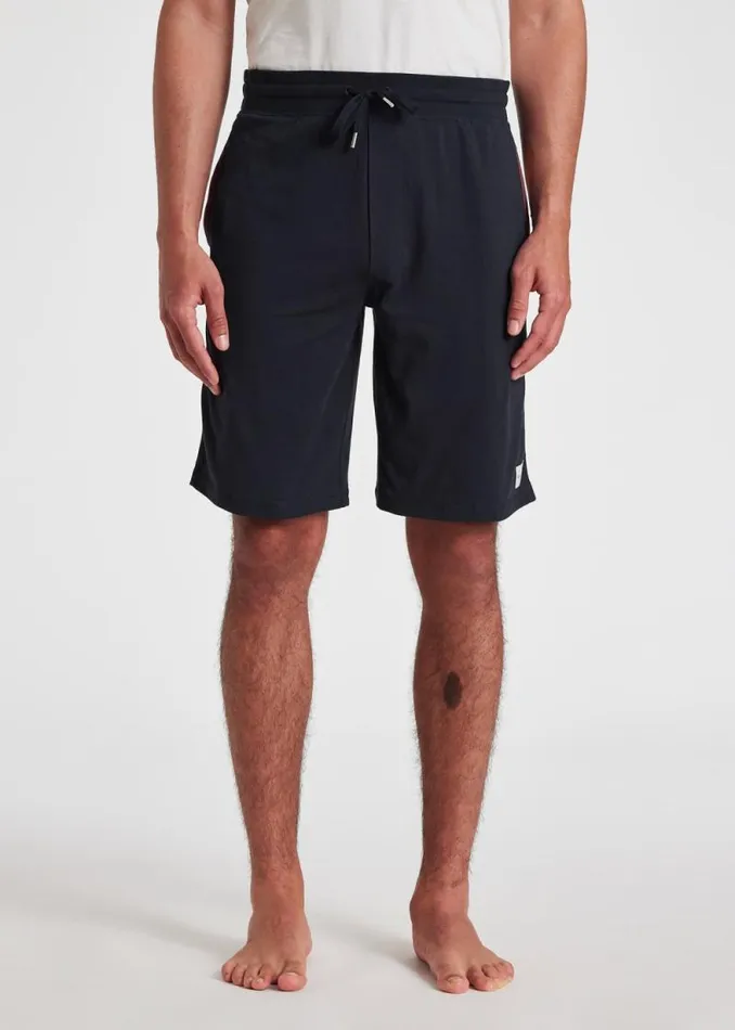 Mens Paul Smith Loungewear Navy Jersey Cotton Lounge Shorts