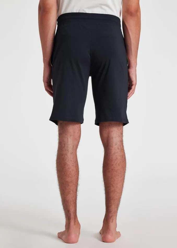 Mens Paul Smith Loungewear Navy Jersey Cotton Lounge Shorts