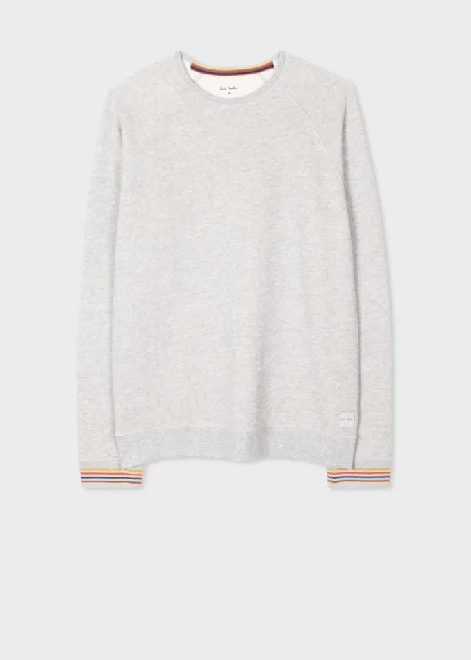 Mens Paul Smith Loungewear Pale Grey Jersey Cotton 039Artist Stripe039 LongSleeve Top Mens Paul Smith Loungewear Pale Grey Jersey Cotton 039Artist Stripe039 LongSleeve Top