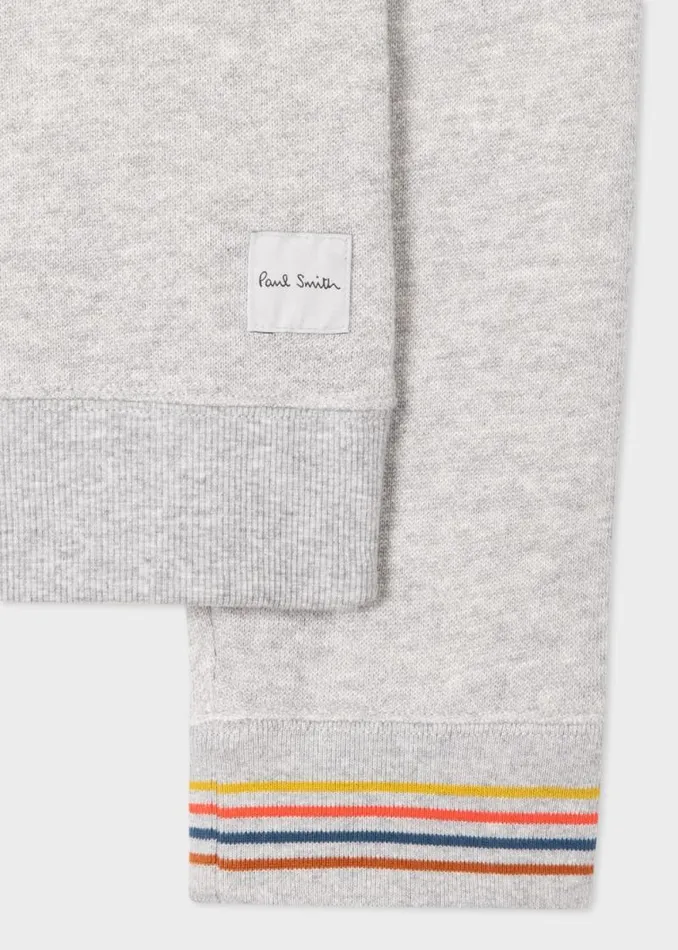 Mens Paul Smith Loungewear Pale Grey Jersey Cotton 039Artist Stripe039 LongSleeve Top Mens Paul Smith Loungewear Pale Grey Jersey Cotton 039Artist Stripe039 LongSleeve Top