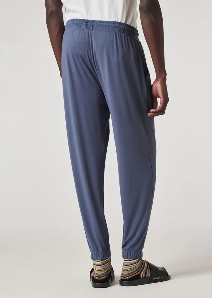Mens Paul Smith Loungewear Washed Blue ModalBlend Lounge Pants
