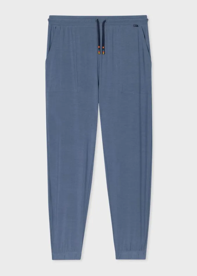 Mens Paul Smith Loungewear Washed Blue ModalBlend Lounge Pants