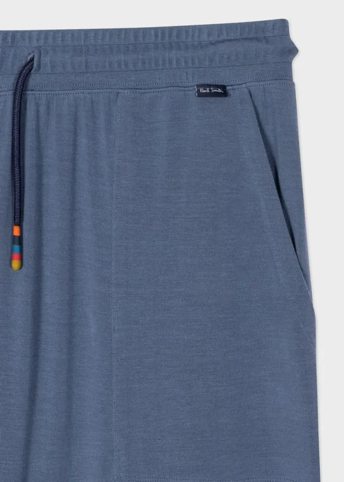 Mens Paul Smith Loungewear Washed Blue ModalBlend Lounge Pants