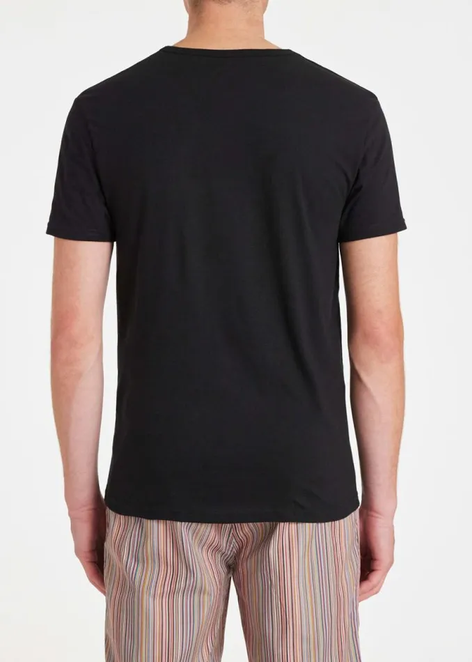 Mens Paul Smith Nightwear Mixed Colour Organic Cotton Logo Lounge TShirts Five Pack Mens Paul Smith Nightwear Mixed Colour Organic Cotton Logo Lounge TShirts Five Pack