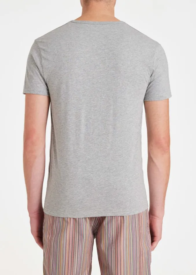 Mens Paul Smith Nightwear Mixed Colour Organic Cotton Logo Lounge TShirts Five Pack Mens Paul Smith Nightwear Mixed Colour Organic Cotton Logo Lounge TShirts Five Pack