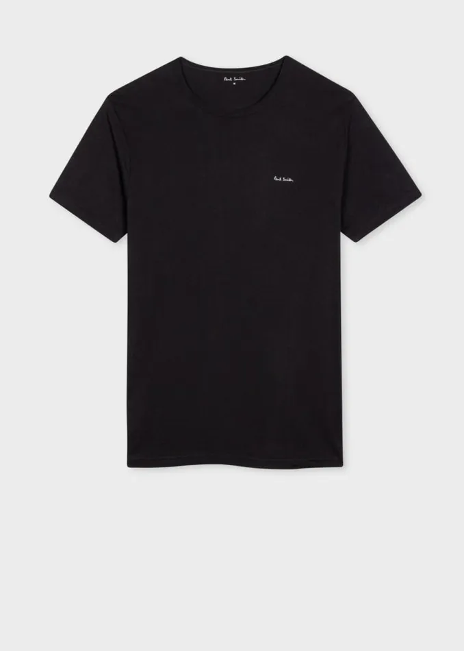 Mens Paul Smith Nightwear Mixed Colour Organic Cotton Logo Lounge TShirts Five Pack Mens Paul Smith Nightwear Mixed Colour Organic Cotton Logo Lounge TShirts Five Pack