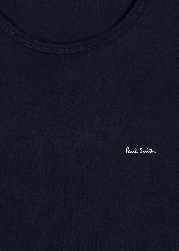 Mens Paul Smith Nightwear Mixed Colour Organic Cotton Logo Lounge TShirts Five Pack Mens Paul Smith Nightwear Mixed Colour Organic Cotton Logo Lounge TShirts Five Pack