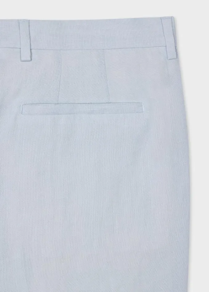 Mens Paul Smith Pants Light Blue Linen Pants Mens Paul Smith Pants Light Blue Linen Pants