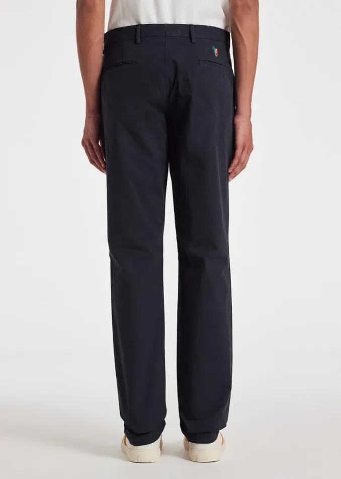 Mens Paul Smith Pants Navy MidFit 039Broad Stripe Zebra039 Chinos Mens Paul Smith Pants Navy MidFit 039Broad Stripe Zebra039 Chinos
