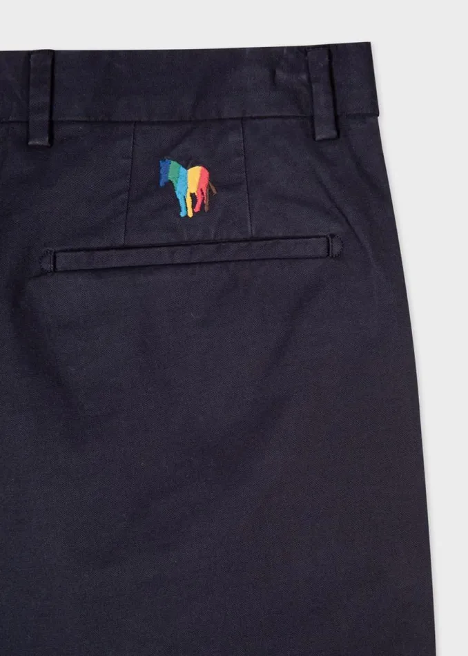 Mens Paul Smith Pants Navy MidFit 039Broad Stripe Zebra039 Chinos Mens Paul Smith Pants Navy MidFit 039Broad Stripe Zebra039 Chinos