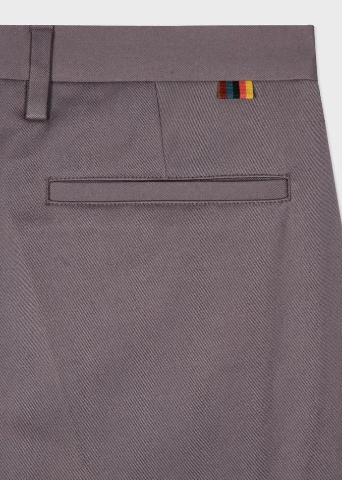 Mens Paul Smith Pants SlimFit Ash Grey CottonStretch Chinos Mens Paul Smith Pants SlimFit Ash Grey CottonStretch Chinos