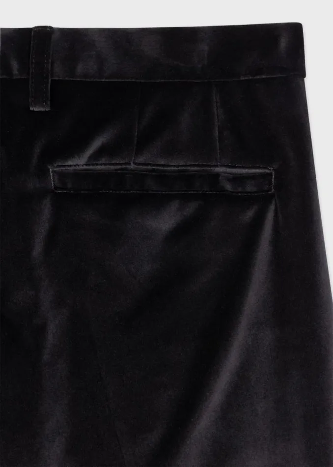 Mens Paul Smith Pants SlimFit Black Cotton Velvet Pants Mens Paul Smith Pants SlimFit Black Cotton Velvet Pants