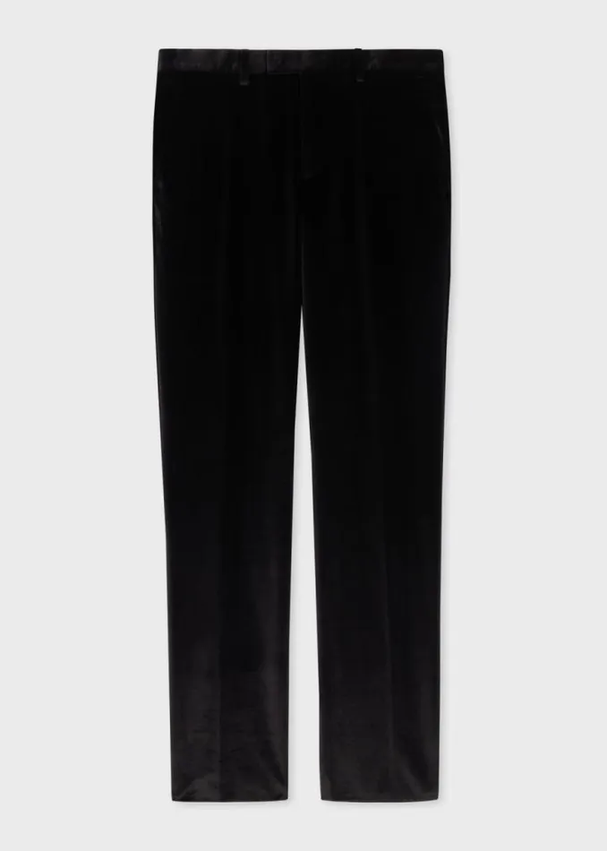 Mens Paul Smith Pants SlimFit Black Velvet Pants Mens Paul Smith Pants SlimFit Black Velvet Pants