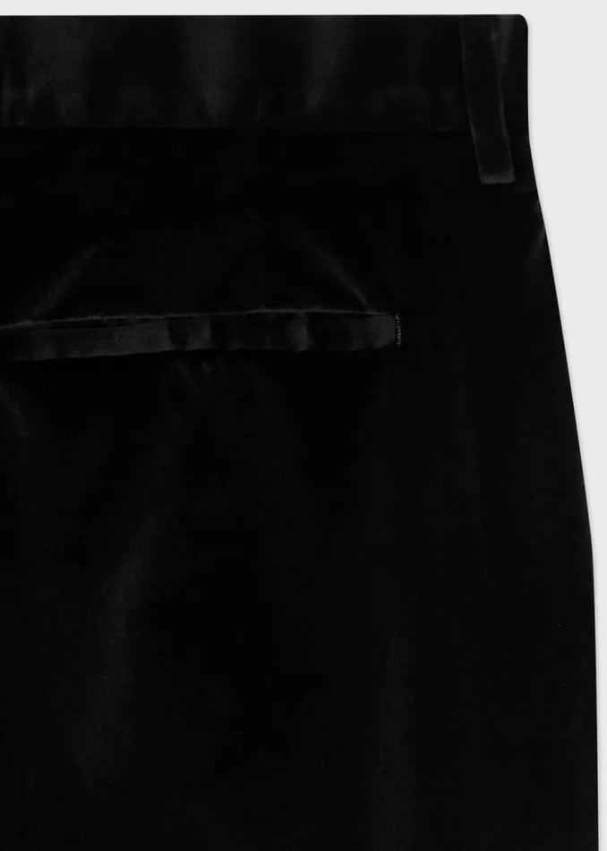 Mens Paul Smith Pants SlimFit Black Velvet Pants Mens Paul Smith Pants SlimFit Black Velvet Pants