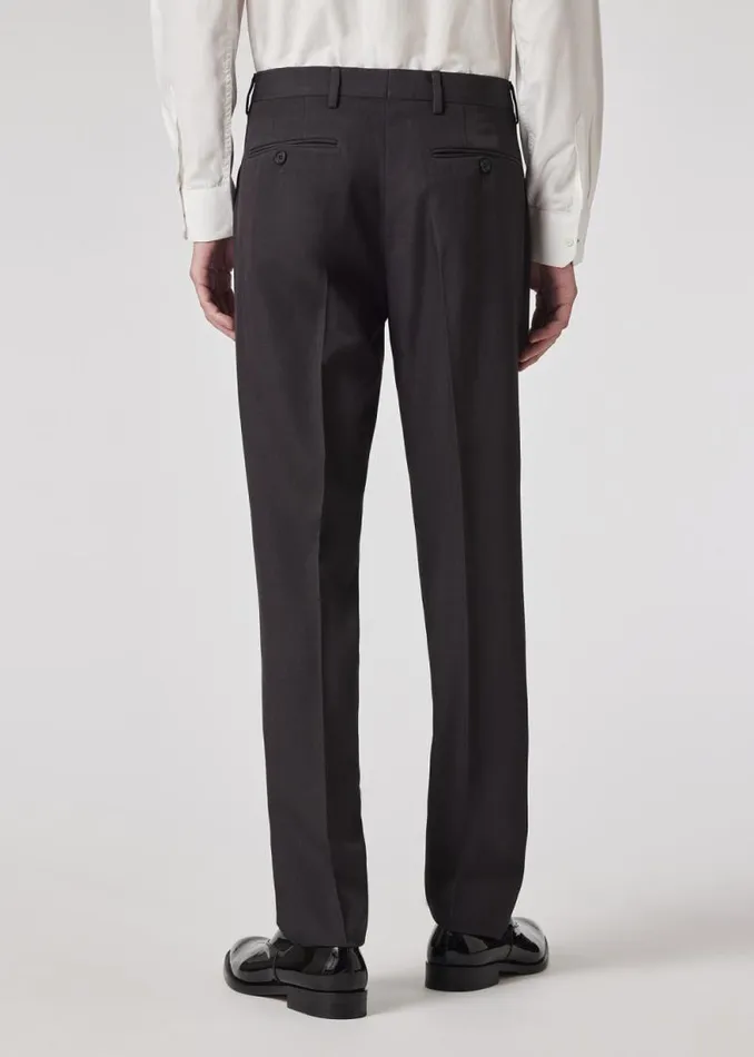 Mens Paul Smith Pants StraightFit Charcoal Wool Trousers Mens Paul Smith Pants StraightFit Charcoal Wool Trousers
