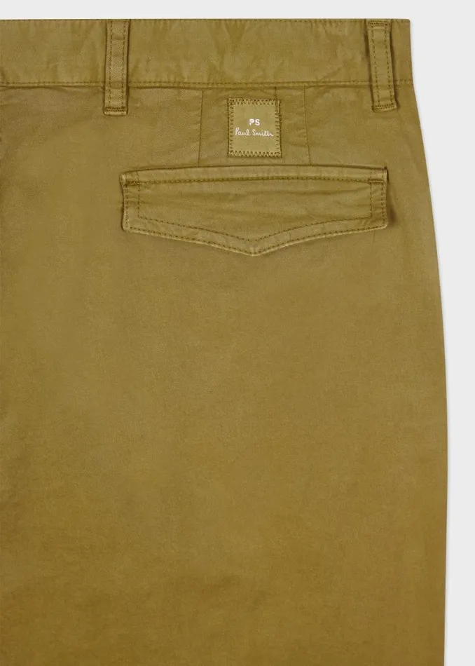 Mens Paul Smith Pants TaperedFit Light Khaki StretchCotton Chinos Mens Paul Smith Pants TaperedFit Light Khaki StretchCotton Chinos
