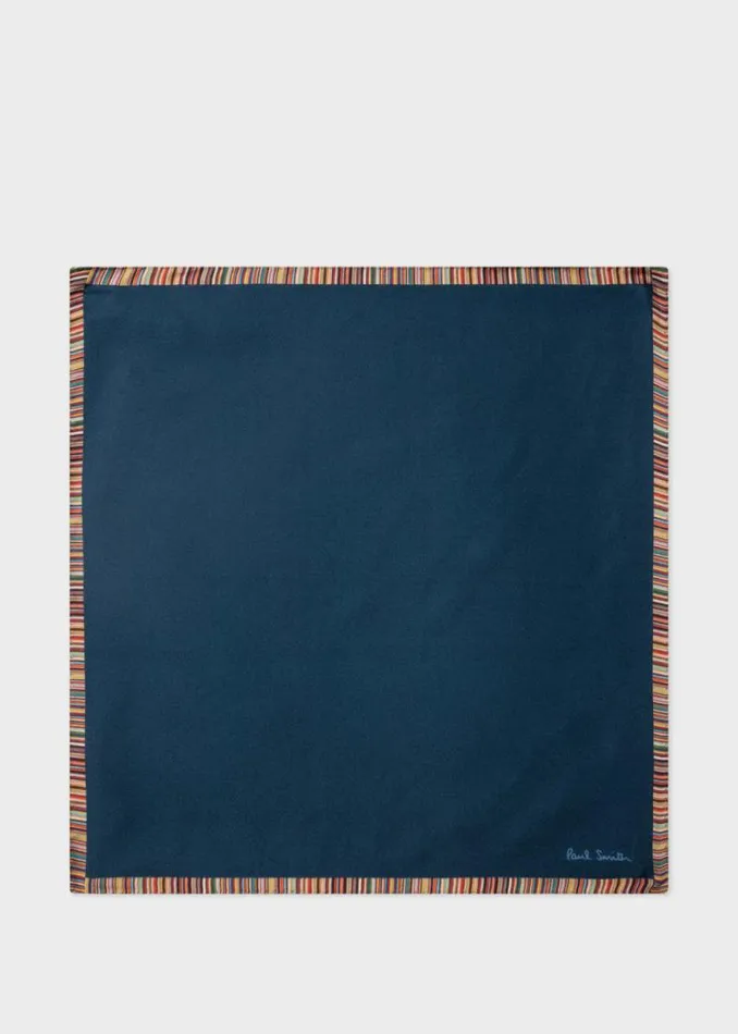 Mens Paul Smith Pocket Squares Navy 039Signature Stripe039 Silk Pocket Square Mens Paul Smith Pocket Squares Navy 039Signature Stripe039 Silk Pocket Square
