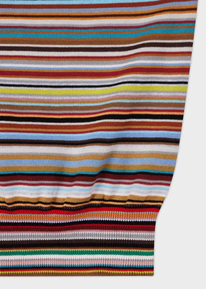 Mens Paul Smith Polo Shirts 039Signature Stripe039 Knitted Cotton Polo Shirt Mens Paul Smith Polo Shirts 039Signature Stripe039 Knitted Cotton Polo Shirt