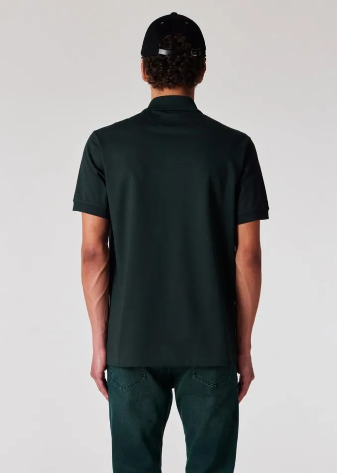 Mens Paul Smith Polo Shirts Dark Green 039Signature Stripe039 Trim Polo Shirt Mens Paul Smith Polo Shirts Dark Green 039Signature Stripe039 Trim Polo Shirt