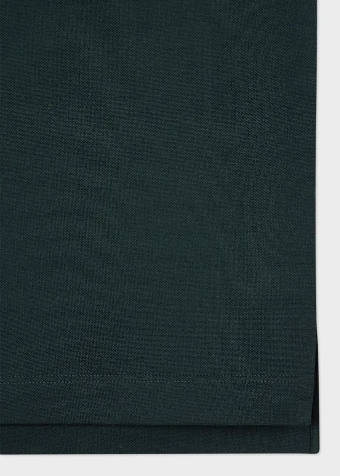 Mens Paul Smith Polo Shirts Dark Green 039Signature Stripe039 Trim Polo Shirt Mens Paul Smith Polo Shirts Dark Green 039Signature Stripe039 Trim Polo Shirt