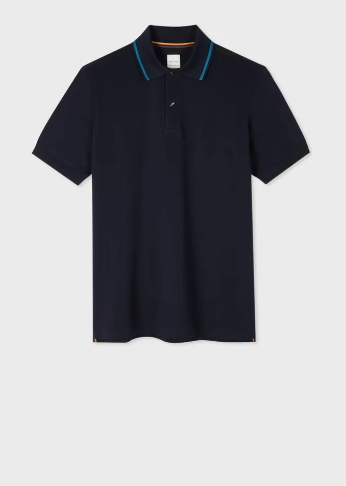 Mens Paul Smith Polo Shirts Dark Navy 039Bird039 Charm Button Polo Shirt Mens Paul Smith Polo Shirts Dark Navy 039Bird039 Charm Button Polo Shirt