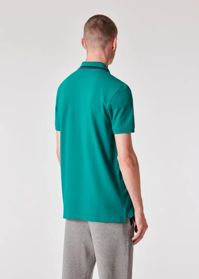 Mens Paul Smith Polo Shirts Teal StretchCotton 039Broad Stripe Zebra039 Polo Shirt Mens Paul Smith Polo Shirts Teal StretchCotton 039Broad Stripe Zebra039 Polo Shirt