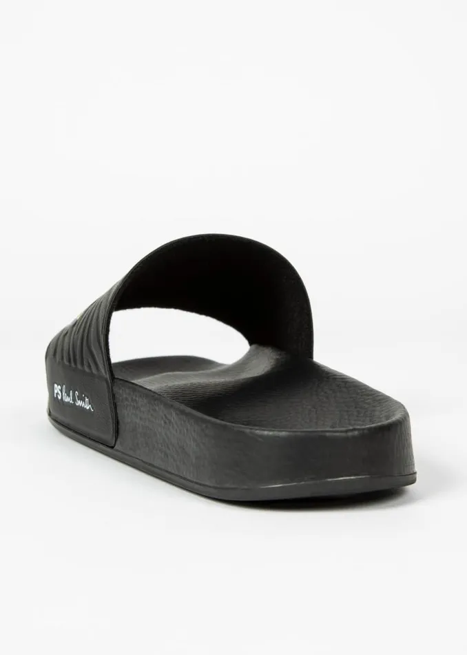 Mens Paul Smith Sandals Black 039Nyro039 Zebra Sliders
