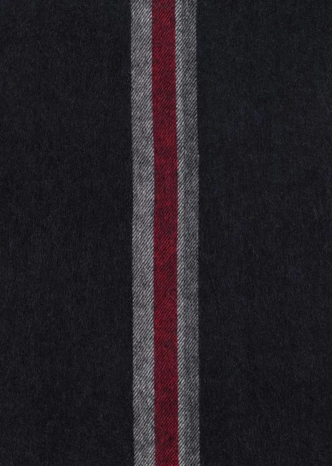 Mens Paul Smith Scarves Paul Smith For Manchester United Black Central Stripe Scarf Mens Paul Smith Scarves Paul Smith For Manchester United Black Central Stripe Scarf