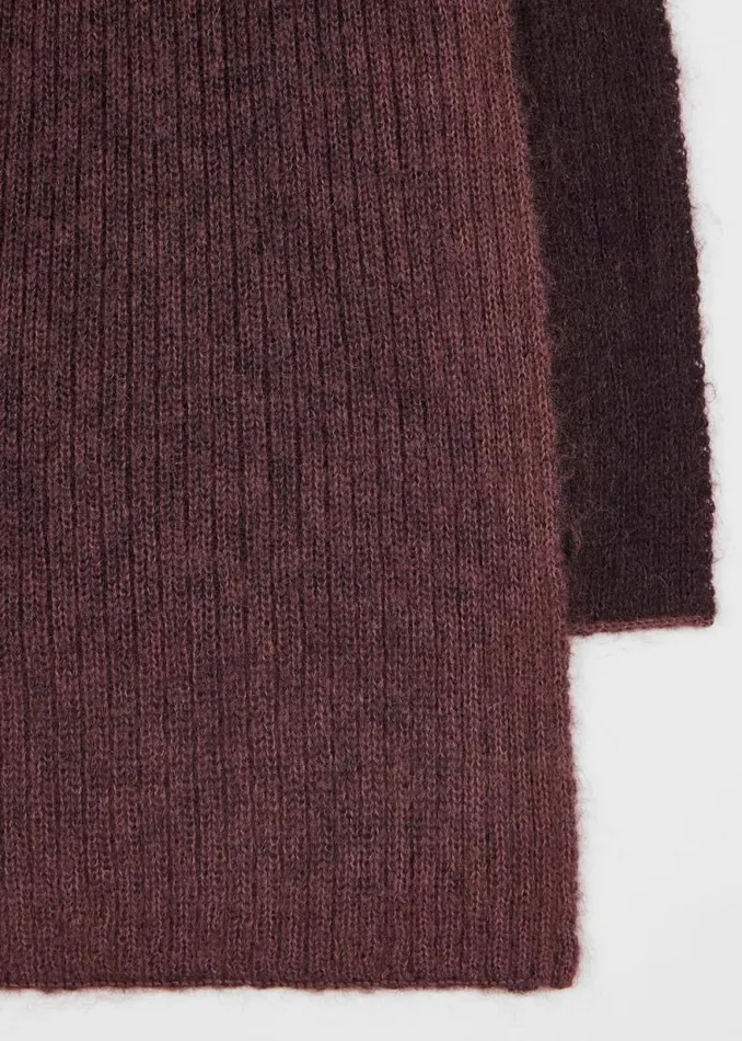 Mens Paul Smith Scarves Purple MohairBlend Marl Scarf Mens Paul Smith Scarves Purple MohairBlend Marl Scarf