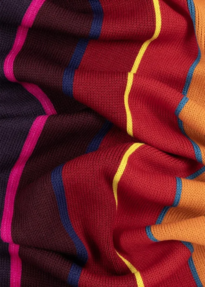Mens Paul Smith Scarves Red Ombre Stripe Merino Wool Scarf Mens Paul Smith Scarves Red Ombre Stripe Merino Wool Scarf