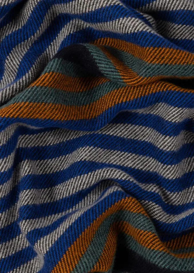 Mens Paul Smith Scarves Wool And CottonBlend Stripe Scarf Mens Paul Smith Scarves Wool And CottonBlend Stripe Scarf