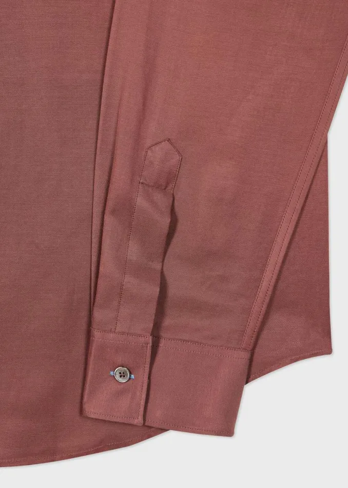 Mens Paul Smith Shirts Brown CottonViscose Blend Long Sleeve Shirt Mens Paul Smith Shirts Brown CottonViscose Blend Long Sleeve Shirt