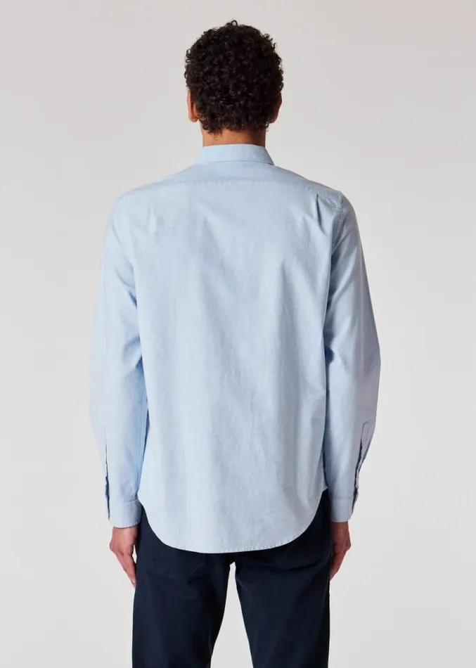 Mens Paul Smith Shirts Sky Blue Organic Cotton 039Broad Stripe Zebra039 Shirt Mens Paul Smith Shirts Sky Blue Organic Cotton 039Broad Stripe Zebra039 Shirt